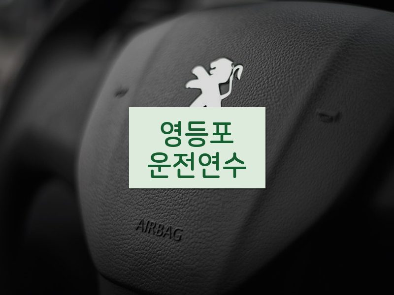 영등포운전연수 후기